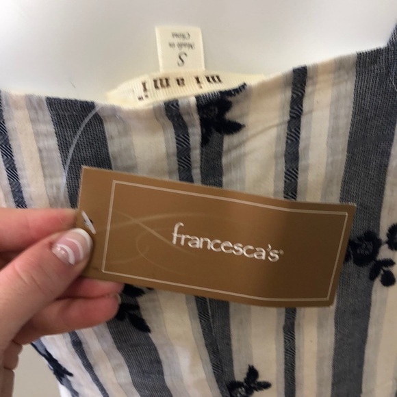 MIAMI BLUE EMBROIDERED HIGH NECK DRESS SIZE SMALL - Picture 6 of 7